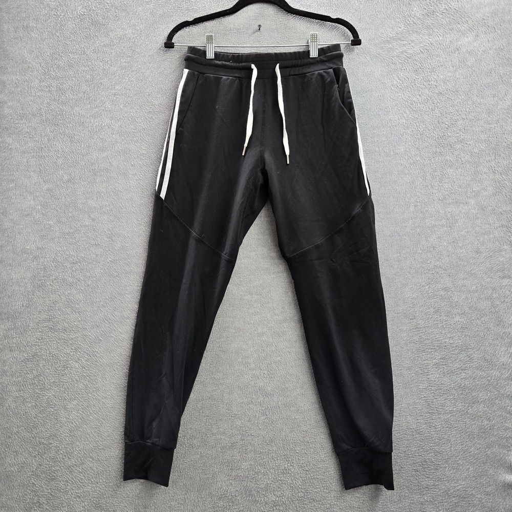 Buffbunny Collection Women Activewear Pants MEDIUM Black Nylon Spandex Jogger